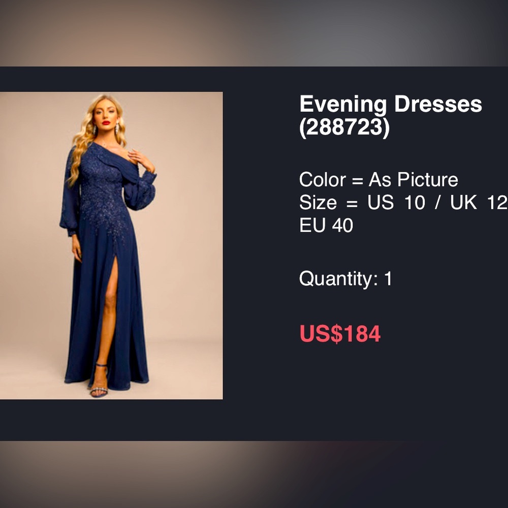 Selling this beautiful and elegant evening gown.